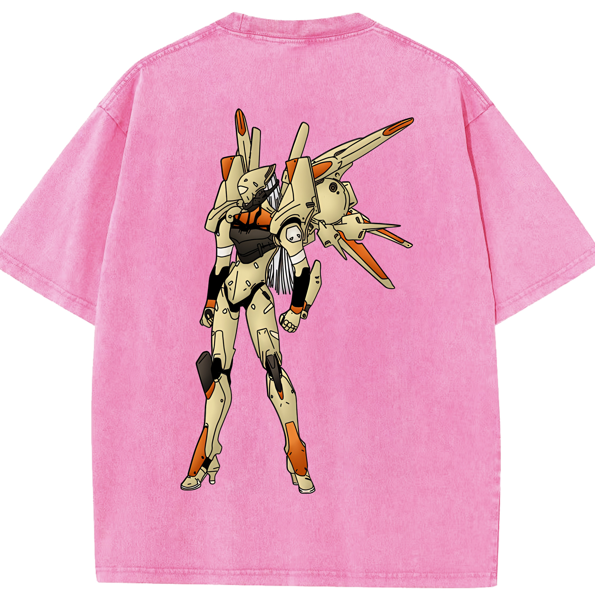 （画像用） EVA 新世紀エヴァンゲリオン 綿100% ヴィンテージ風 半袖Tシャツ（背面プリント）